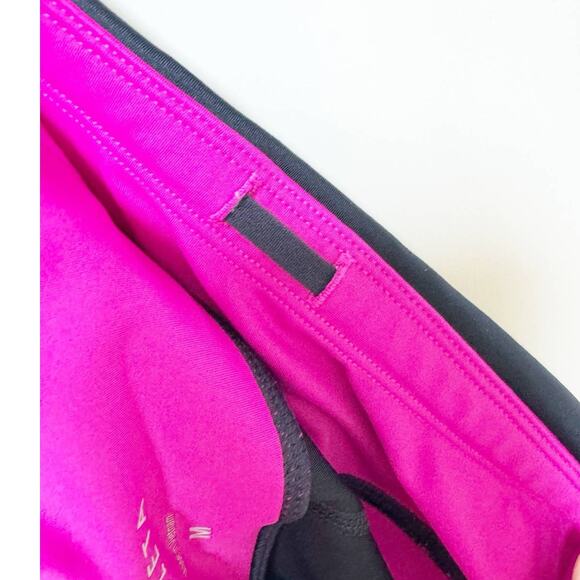 Athleta Womens Colorblock Sonar Mesh 7/8 Leggings Navy Blue Pink Medium - Picture 7 of 8